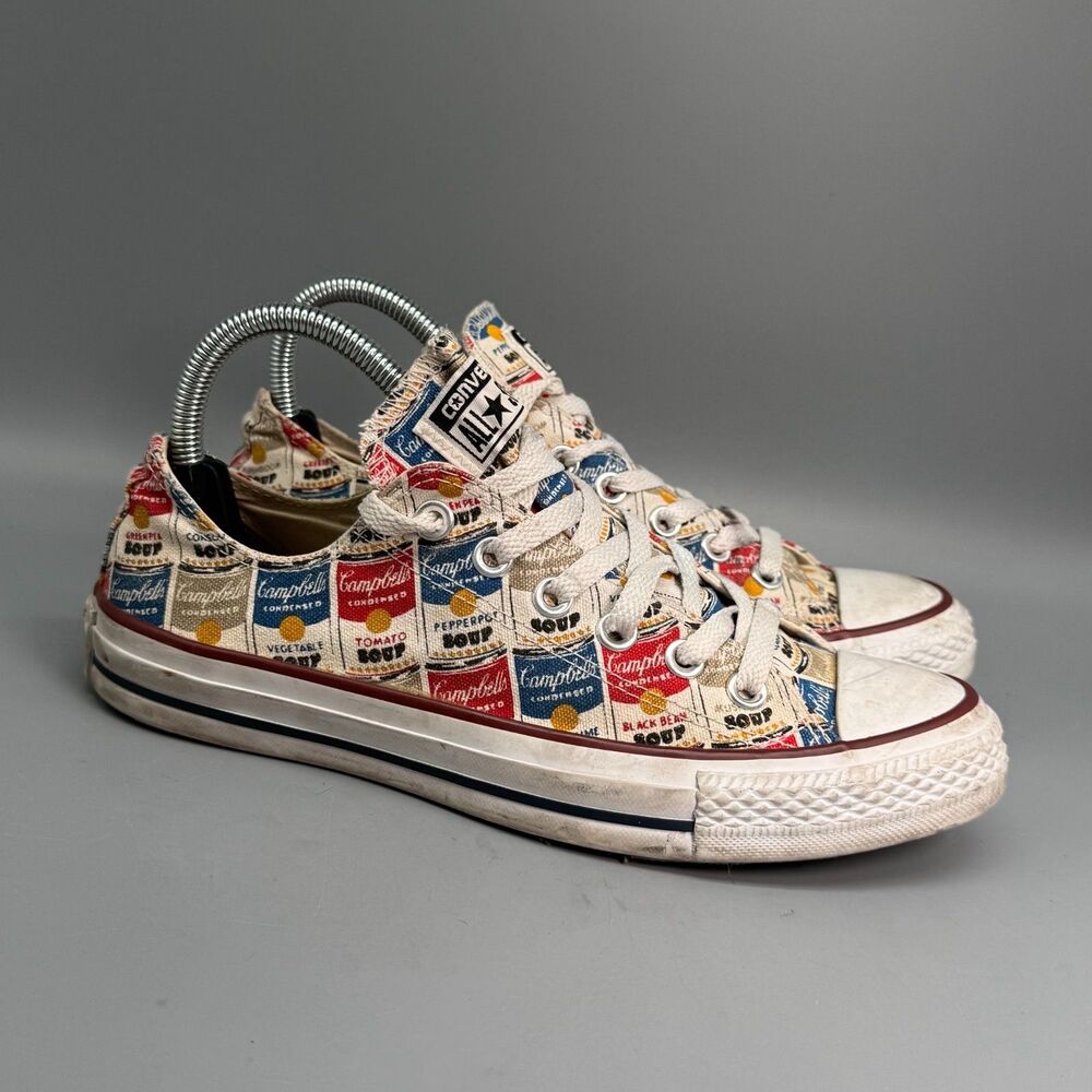 Converse Andy Warhol Soup Cans All Star Low Ox Men 6 Womens 8 Chuck Taylor Shoes